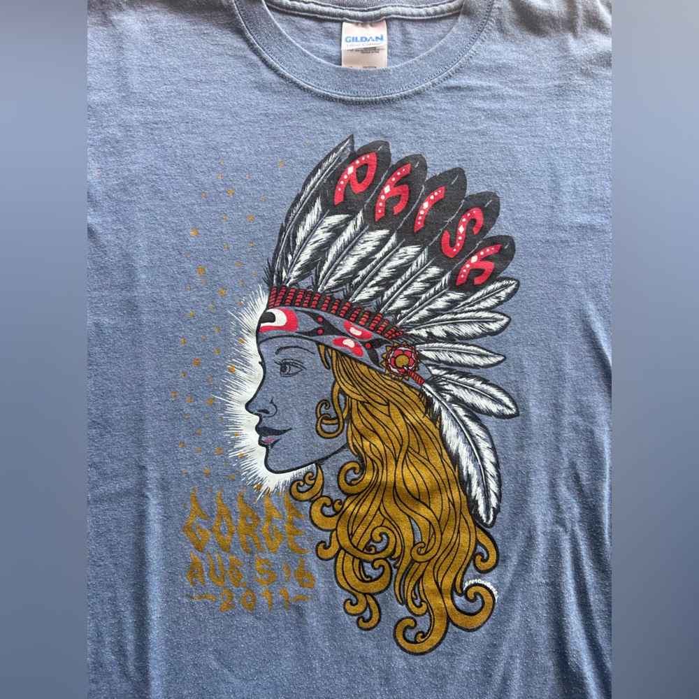PHISH Tee with Feathered Headdress Design- GORGE 2011